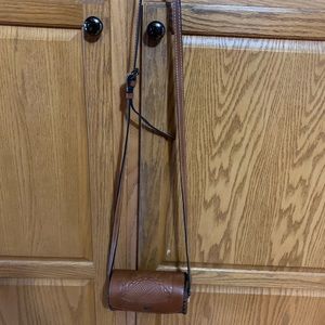 Patricia Nash leather tan crossbody purse